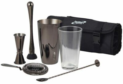 Gun Metal Cocktail Bar Kit 7pcs