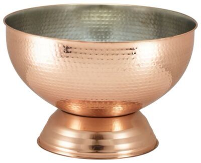 Hammered Copper Champagne Bowl 36cm