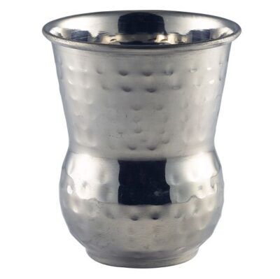 Moroccan Stainless Steel Hammered Tumbler 40cl 14oz