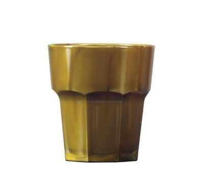 Gold Plastic Rocks Tumbler 090-1GD NS