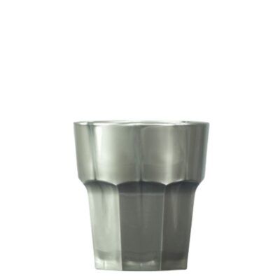 Silver Polycarbonate Plastic Glass