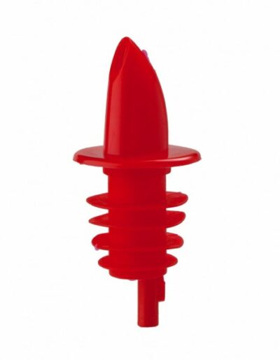 Economy Freeflow Plastic Pourer Red