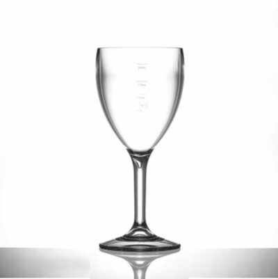 Lined @ 125ml, 175ml and 250ml Elite Premium Polycarbonate Wine Glasses, 11oz - 12 Pack