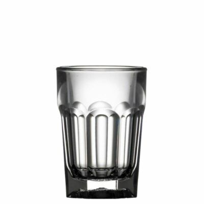 plastic remedy shot glass - clear