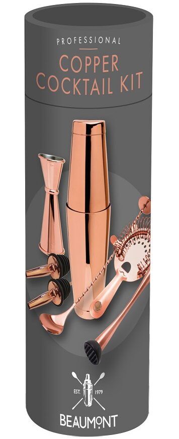 3574COP 8 Piece Copper Cocktail Kit