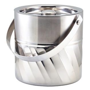 GenWare Stainless Steel Swirl Ice Bucket