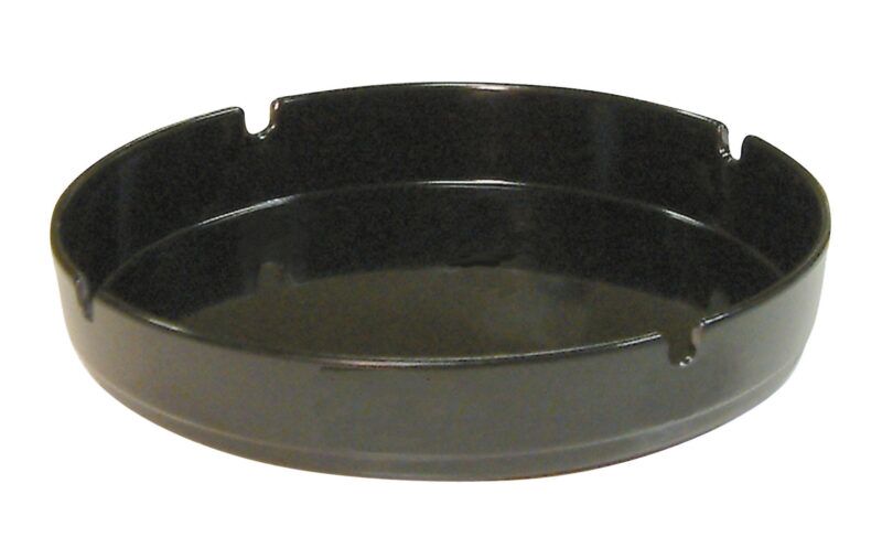 Beaumont 7 Inch Black Melamine Ashtray