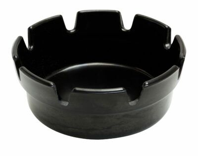 Beaumont 4 Inch Black Bakelite Crown Style Ashtray