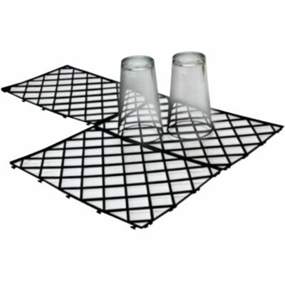 Interlocking Glass Mats Black - Pack of 10pcs