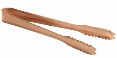 Copper Ice Tongs 7" Genware