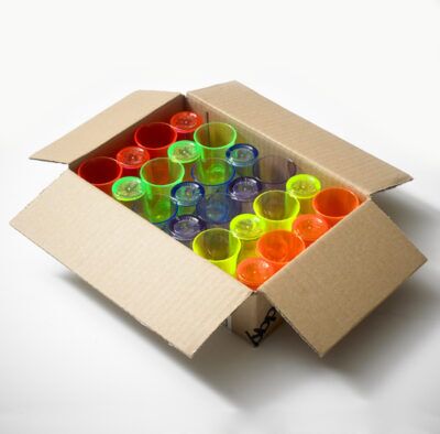 Coloured Plastic Shot Glasses