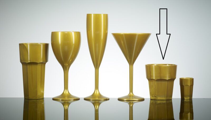 Remedy Rocks Tumblers Gold Polycarbonate Plastic 9oz - 36 Pack - Image 3