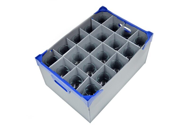 Brotto Beer Glass Pint 20oz - 20 Pack and Glassware Storage Box - Image 5