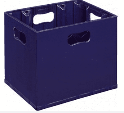 Wine Bottle Crate. Blue Stacking Tough Bottle Crate with 12 Compartments