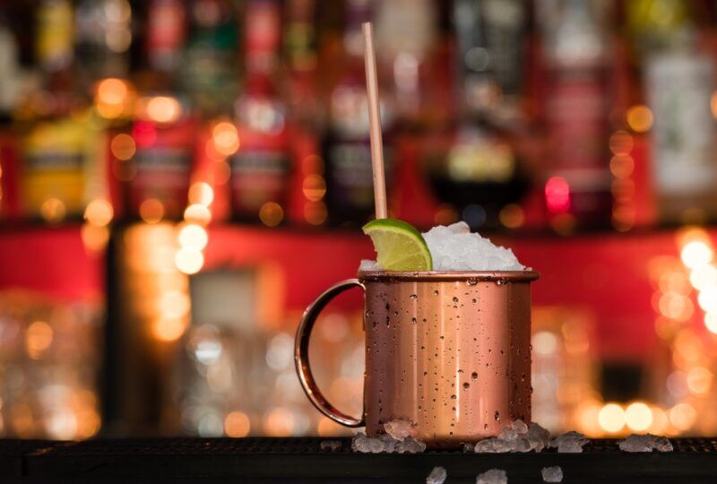 Beaumont Mezclar 500ml Moscow Mule Mug Copper Plated Straight Sides - Image 2