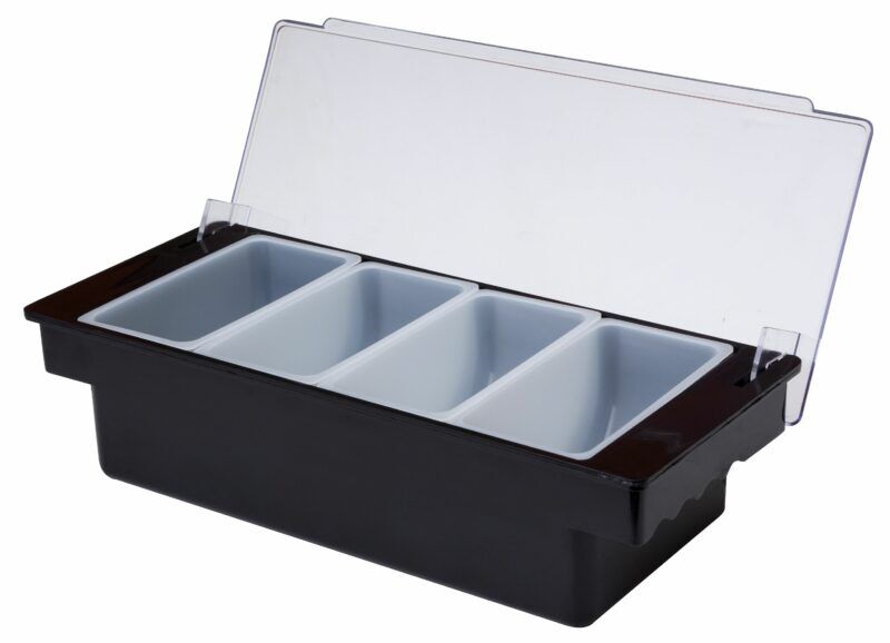Beaumont Plastic Condiment Holder 4 Compartment - Image 2