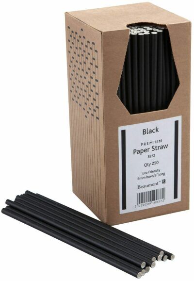 Black Paper Straws