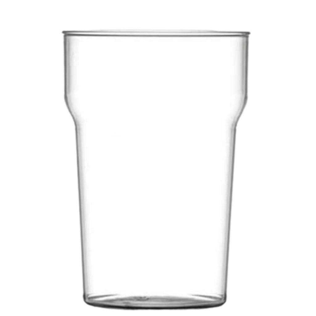 Plastic Beer Cups 1000 Clear 20oz Plastic Pint Glasses - Disposable/Reusable Party Beer Cups Clear Plastic Cups - Foto 6