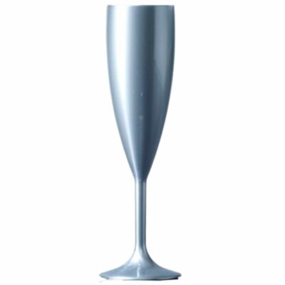 Silver Champagne Flute Plastic Prosecco Flute Glasses