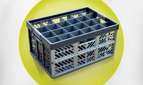 image for Glasses Storage Folding Crates