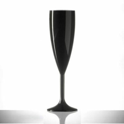 Black Champagne Flute | Glassjacks