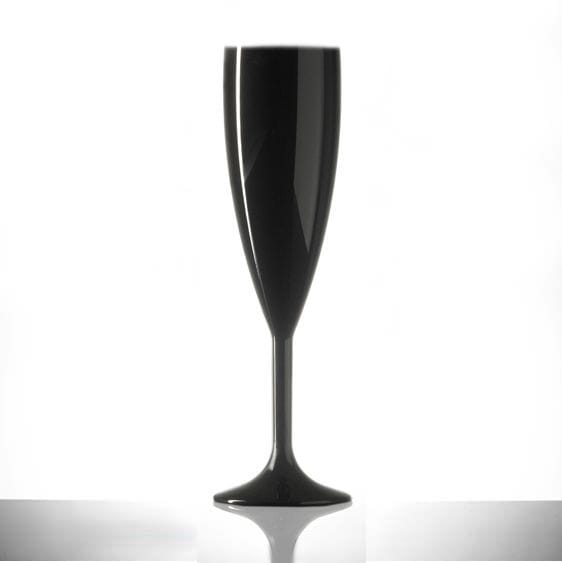 Black Champagne Flute | Glassjacks