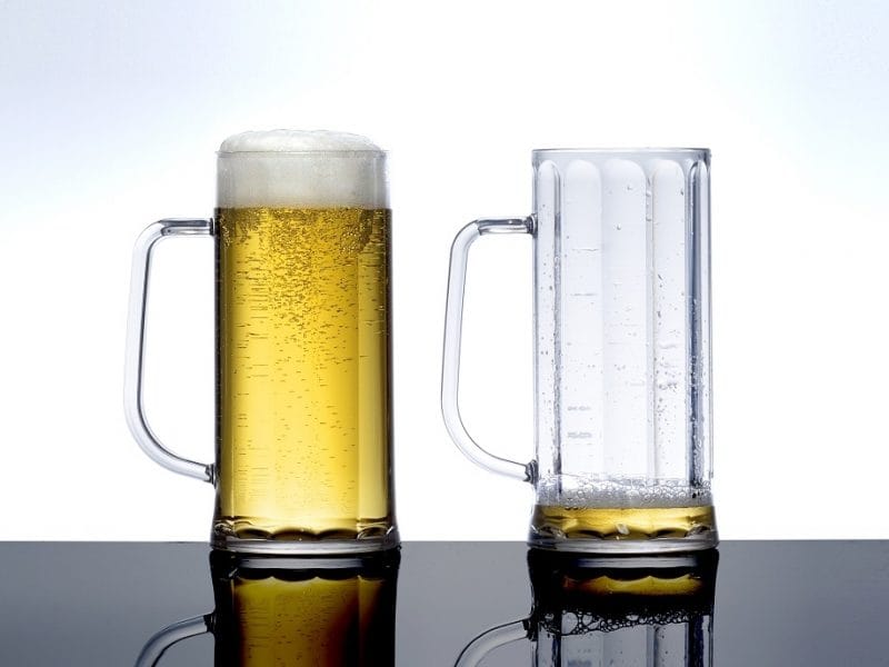 stein beer plastic pint glass