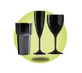 image for Black Plastic Glasses