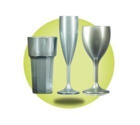 image for Silver Plastic Glasses