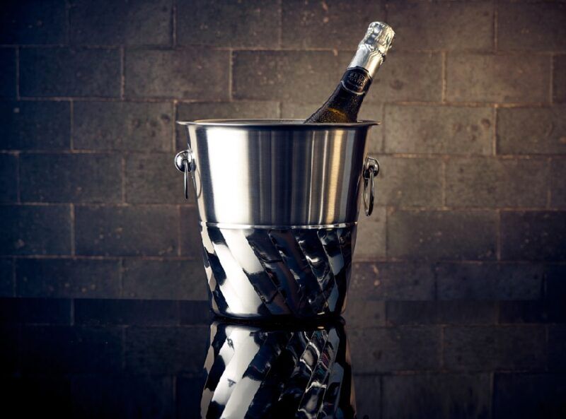 GenWare Stainless Steel Swirl Wine Bucket - Image 2