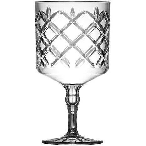 Krystal Gin Plastic Goblet Glasses 20oz