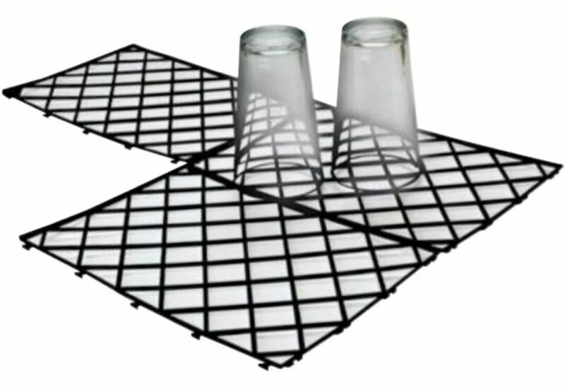 Interlocking Glass Mats Black - Pack of 10pcs
