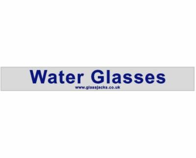 Water Glass Storage Crate Labels