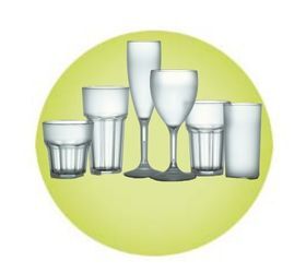 image for Elite Frosted Polycarbonate Glasses