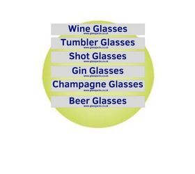 image for Glassware Storage Box & Crate Identifier Stickers