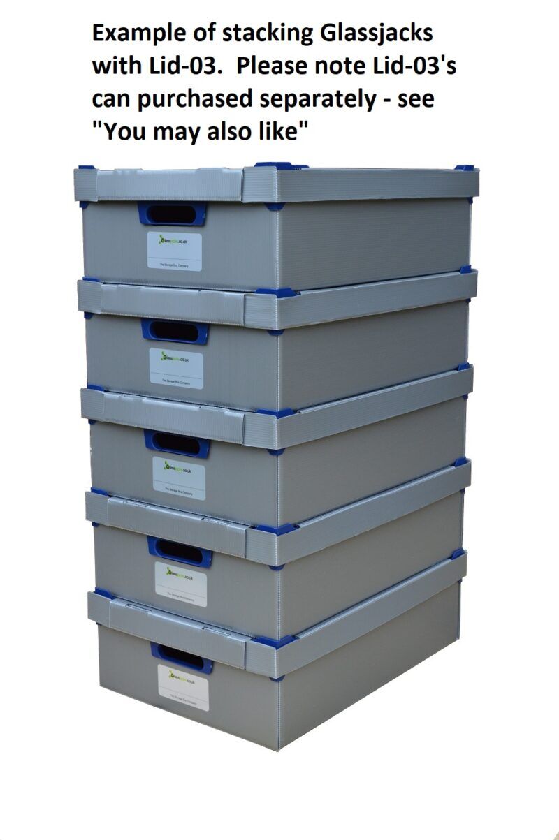 Stacking wine glass storage boxes crates