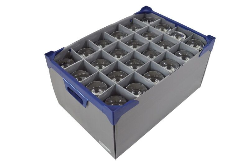 24 off Empire Wine Glasses, 34cl / 12oz and Glassware Storage Box