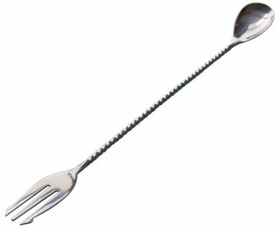 Beaumont Mezclar Cocktail Spoon with Fork 300mm