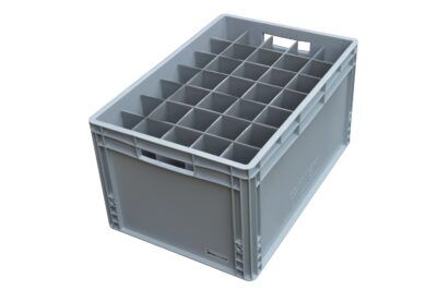 Champagne Flute Glass Storage Crate