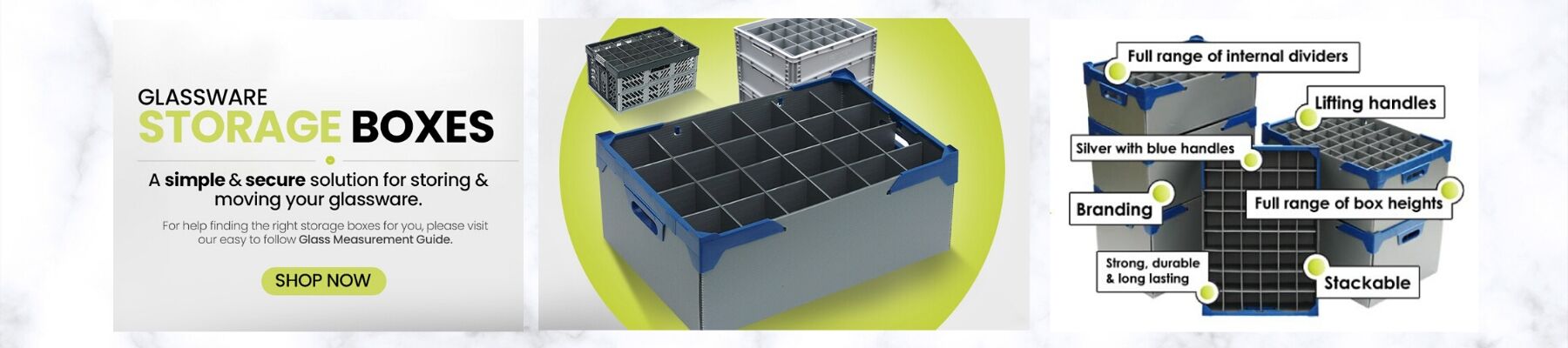 Glassware Storage Boxes and Crates UK