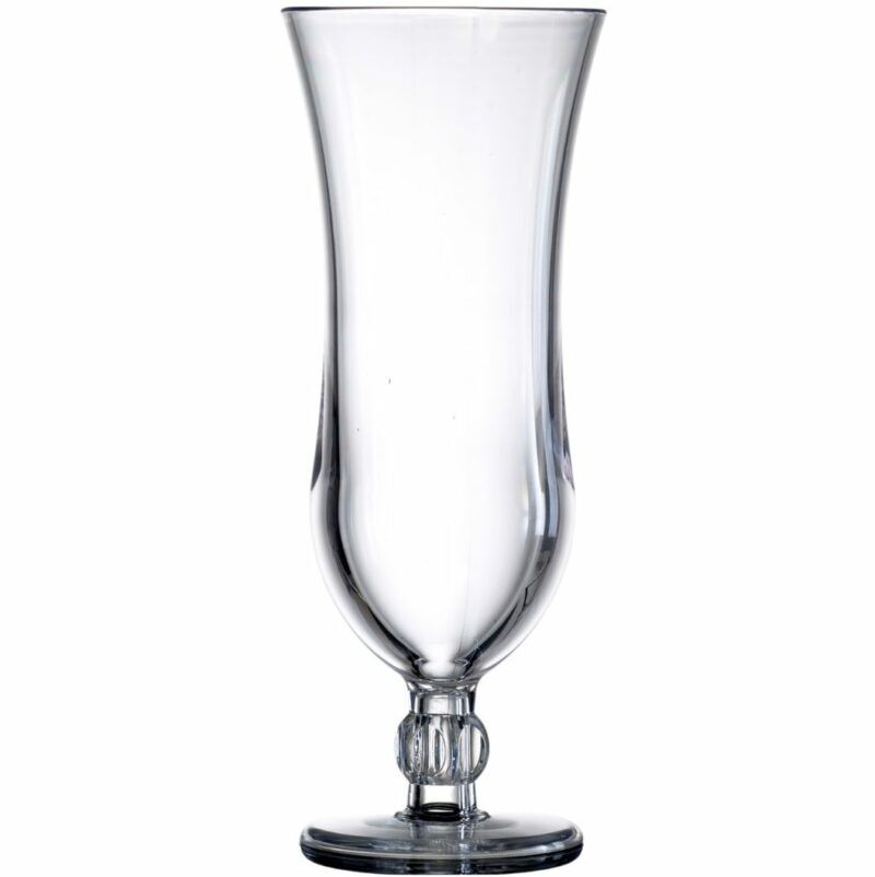 Plastic Reusable Hurricane Clear Glass 13oz - BBP