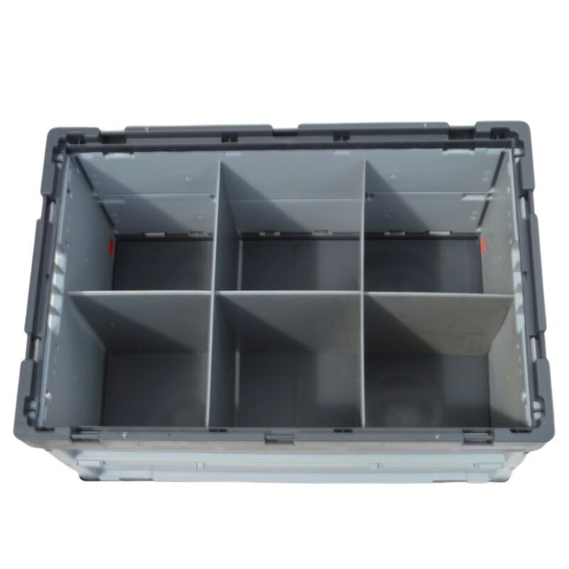 Container Auer Euro Folding Crate with Dividers 15 cells