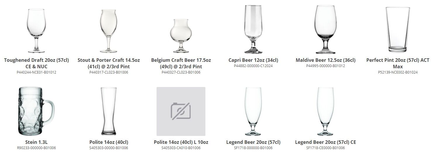 Utopia Bar Restaurant Glasses