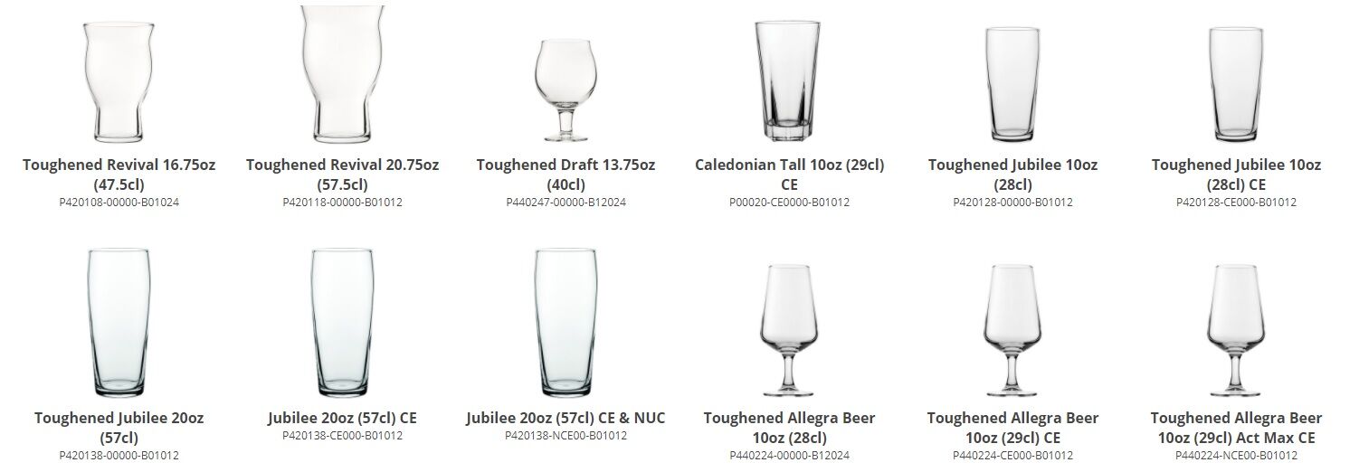 Utopia Beer Glassware