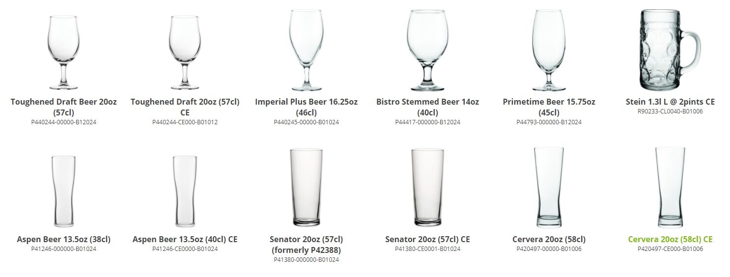 Utopia Pint Glasses