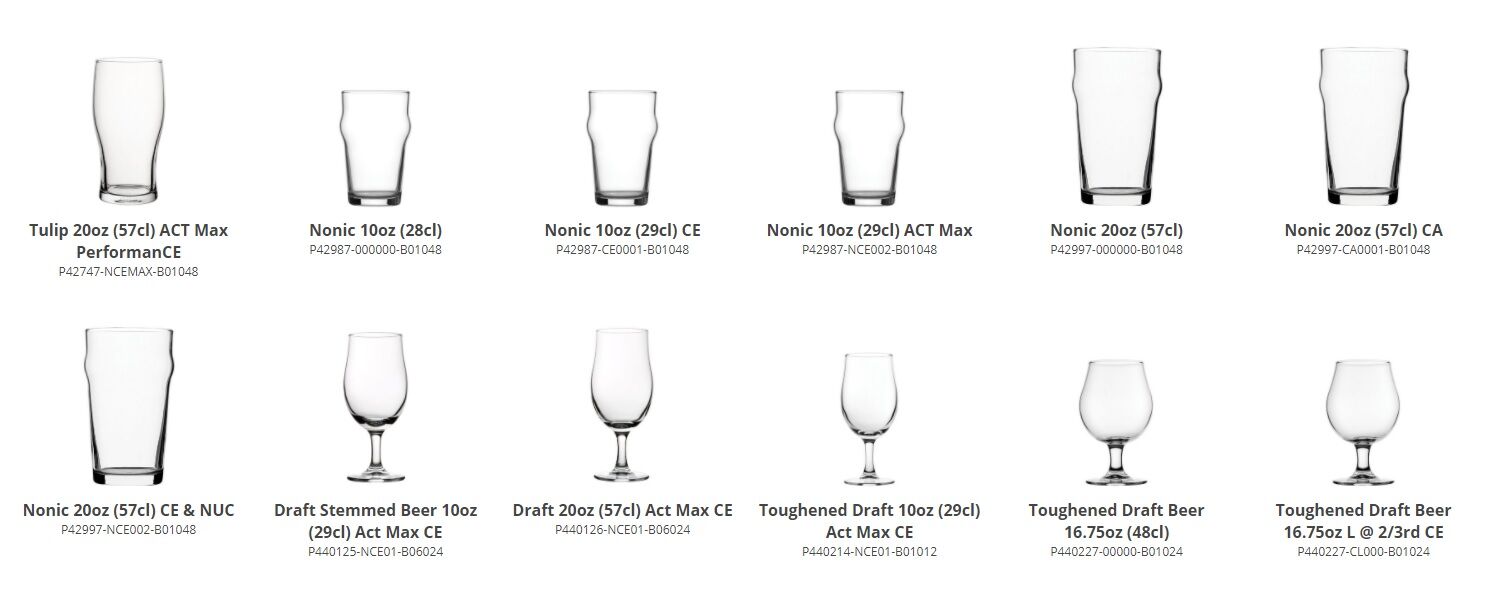 Toughened Beer Glasses Utopia