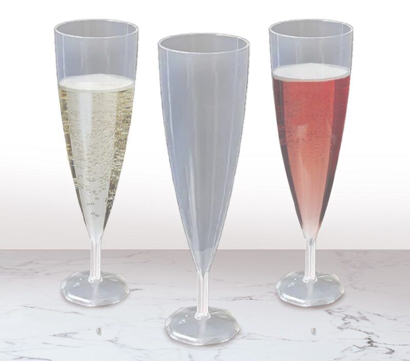 Budget Plastic Champagne Flutes