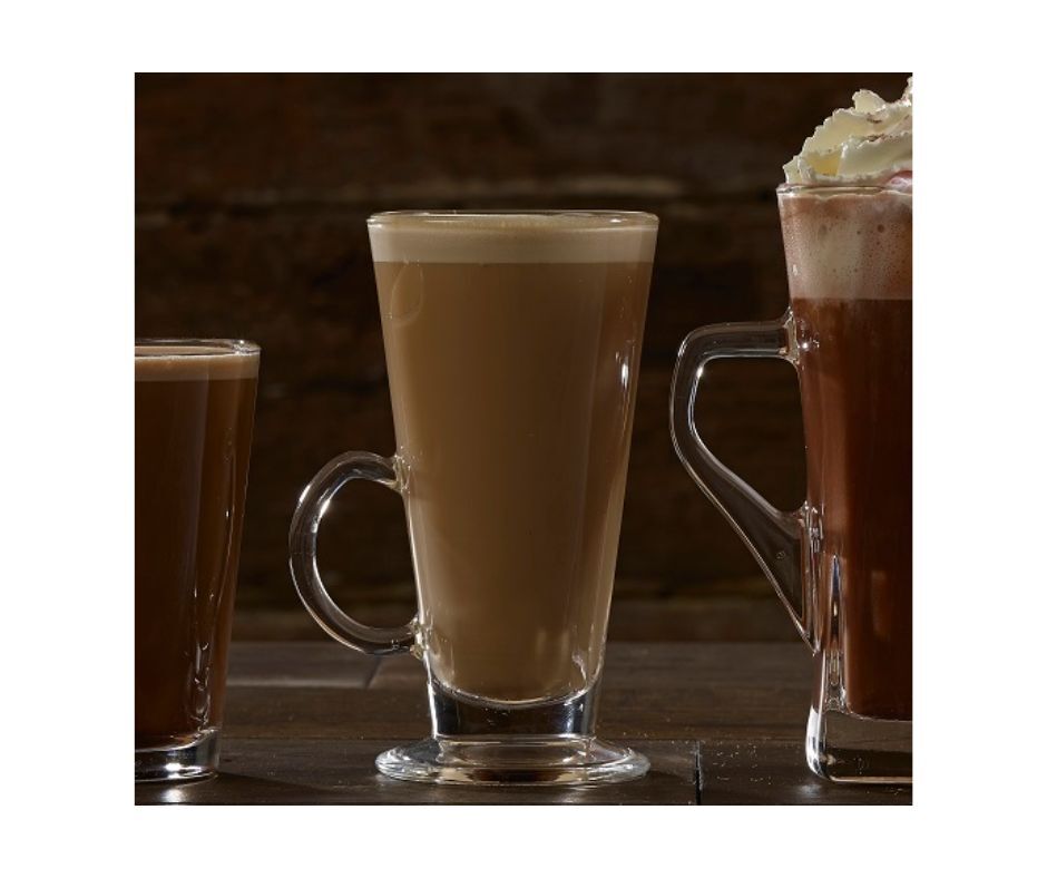 Coffee Clear Latte Cup Mug - Glassjacks