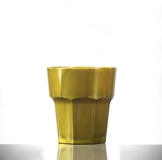 Remedy Rocks Tumblers Gold Polycarbonate Plastic 9oz - 36 Pack - Image 2