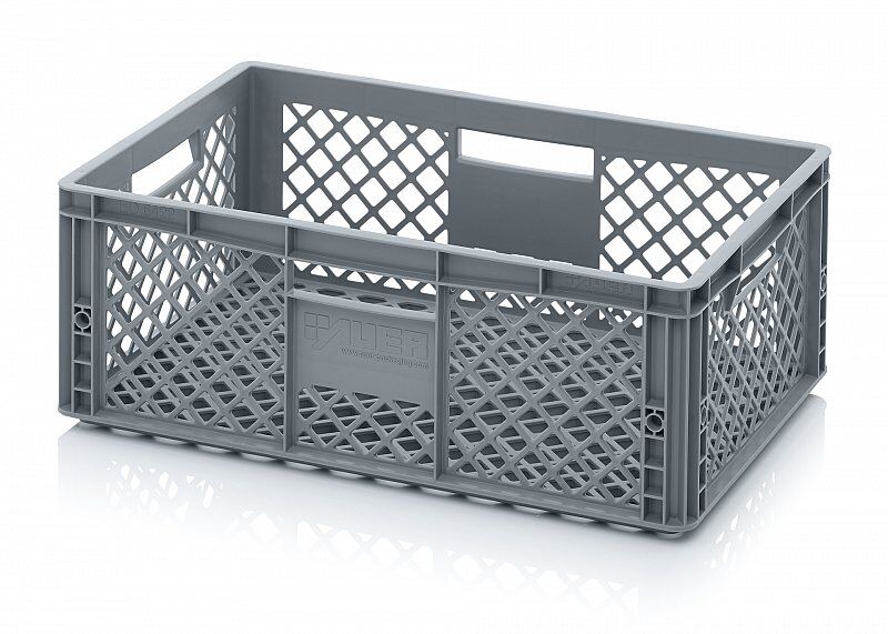 Ventilated Plastic Stacking Euro Crate - Small
